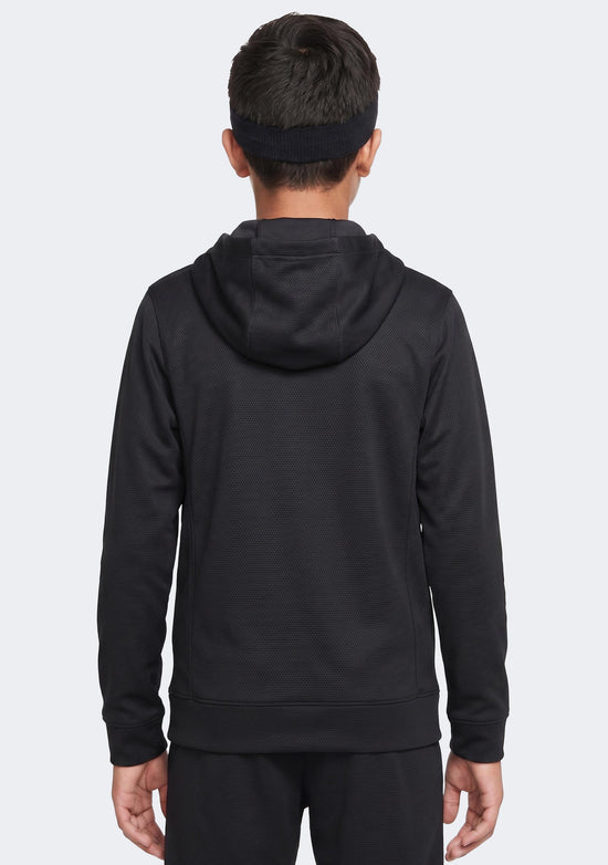 Nike Kids' Team Basketball Full Zip Hoodie Black