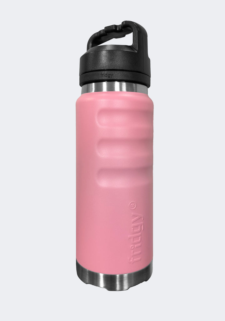 Fridgy 780mL Grip Range Dual Lid Water Bottle Light Pink