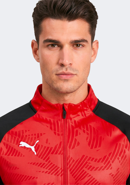 Puma Men's Cup Training Poly Jacket Red / Black