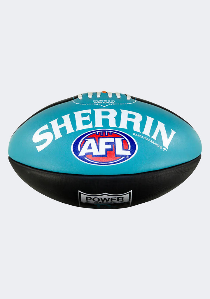 Sherrin Port Adelaide Power Team Leather Football