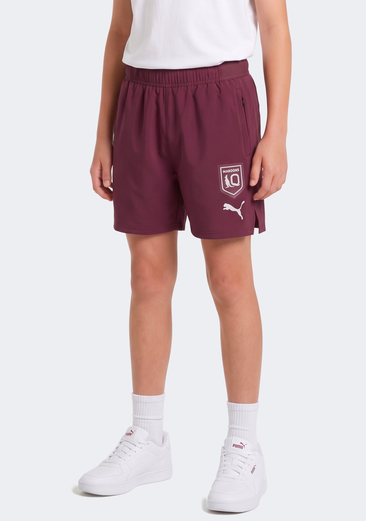 Puma Kids' QLD Maroons 2026 Training Shorts