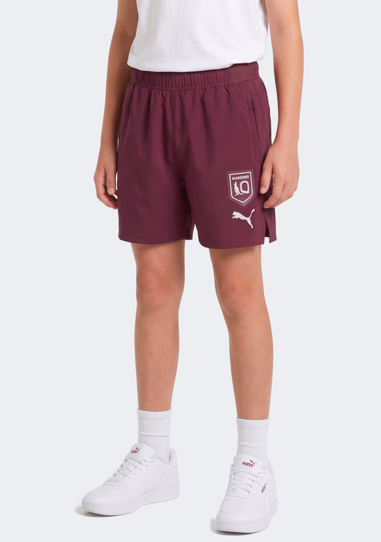 Puma Kids' QLD Maroons 2026 Training Shorts