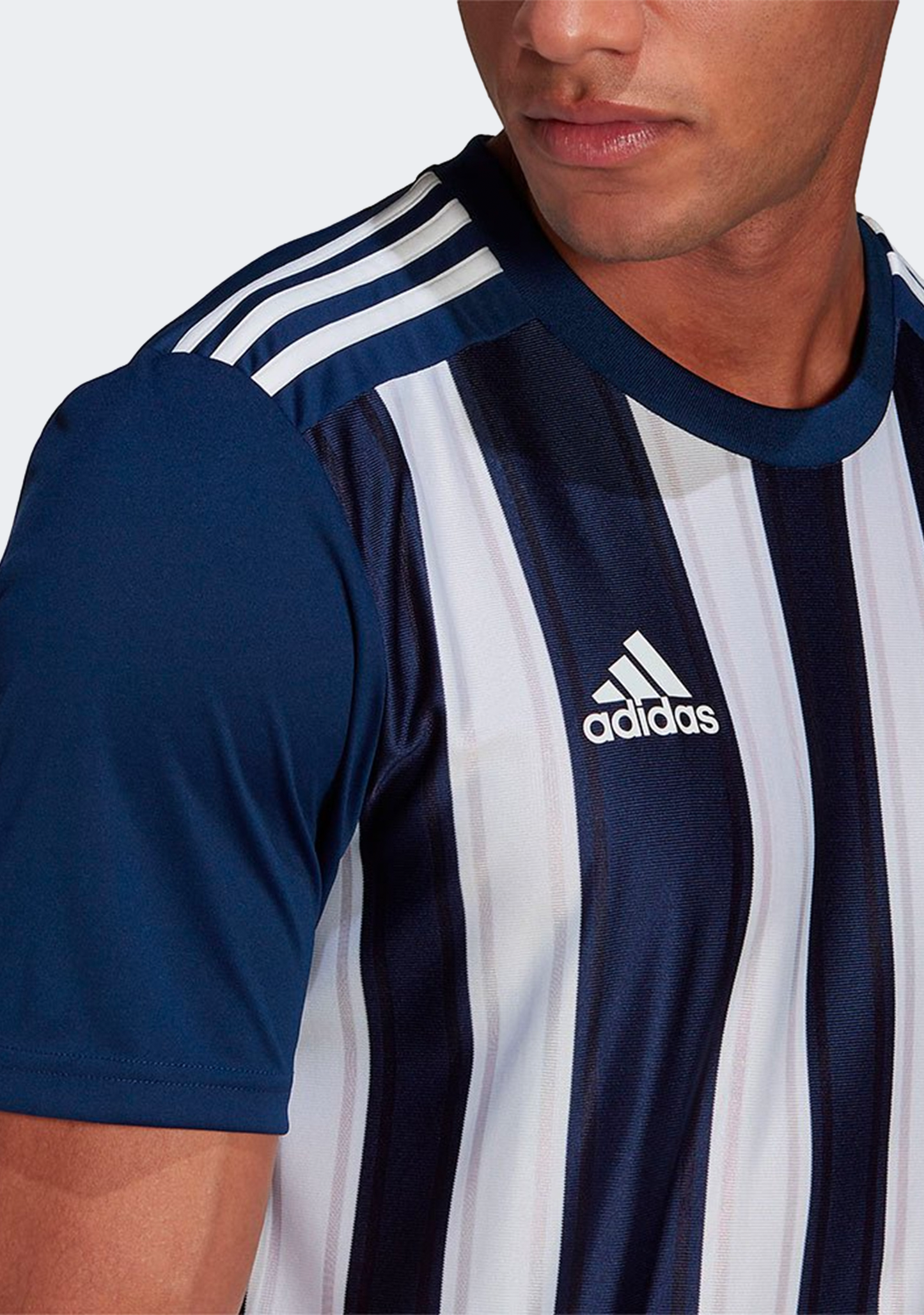 Adidas Mens Striped 21 Jersey Navy/White
