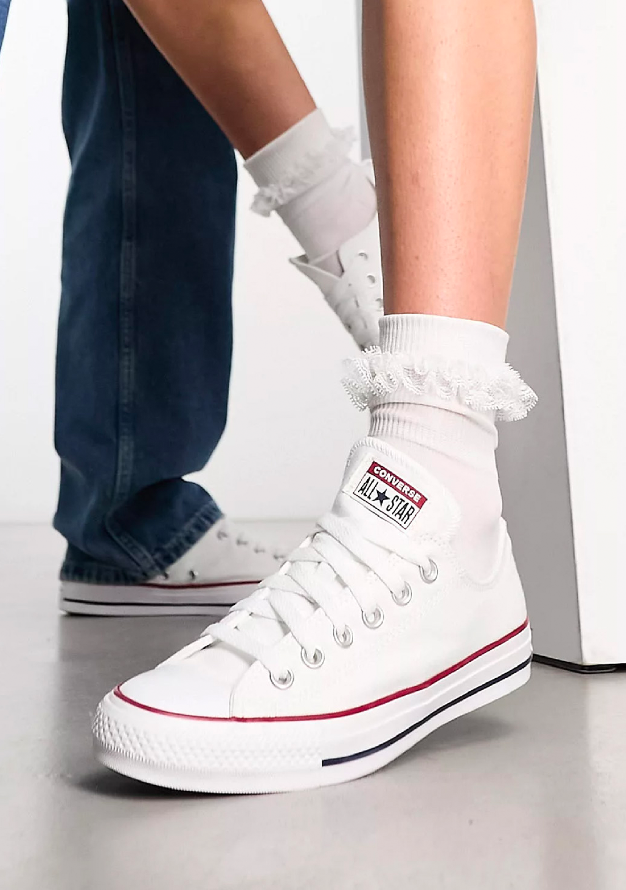 White Sneakers Converse All Star Low White Mono Canvas Chuck Ii