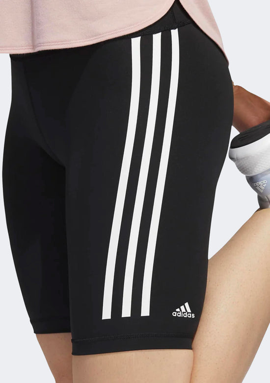 Adidas Women's Optime Trainicons 3-Stripes Bike Short Leggings