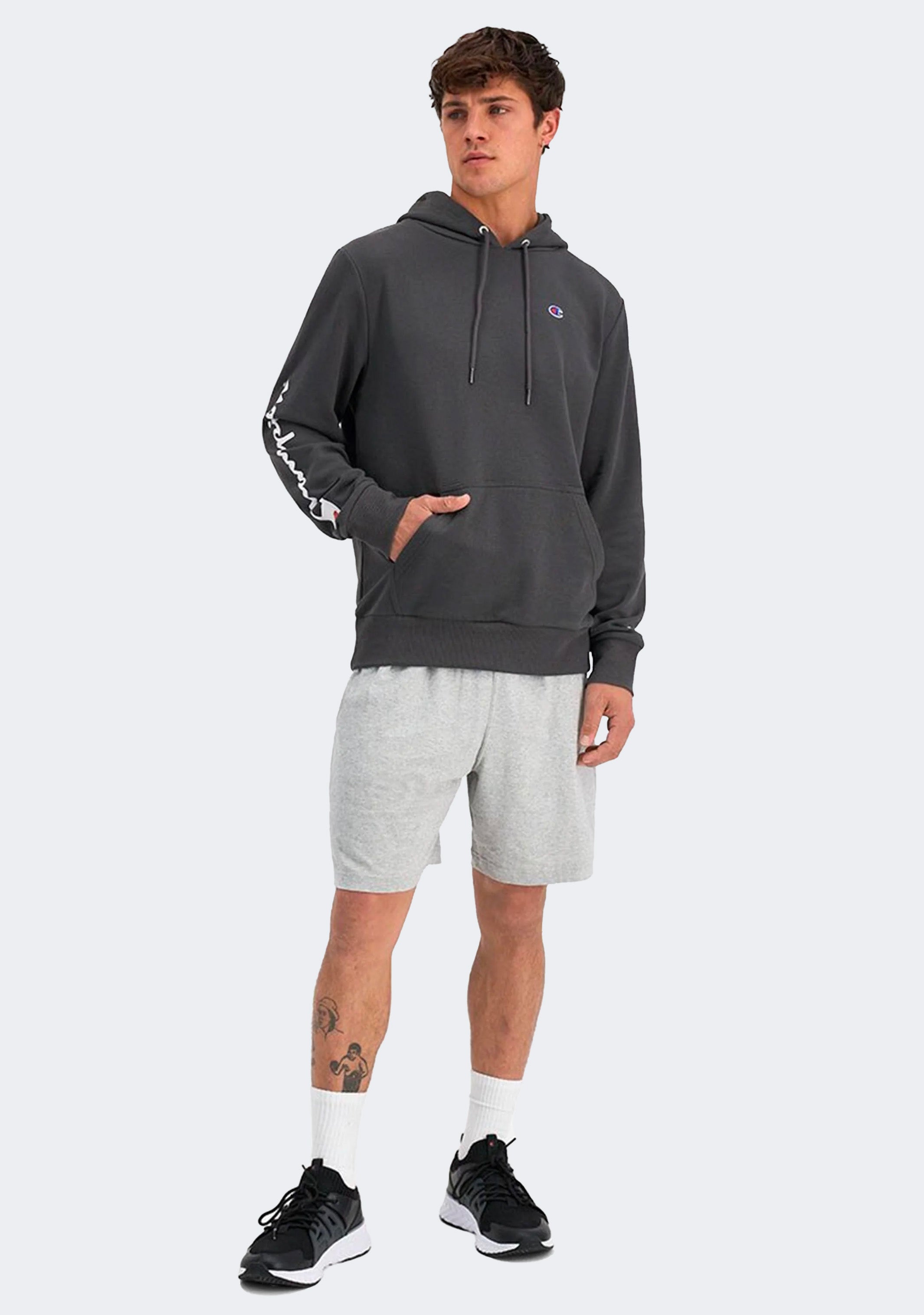 Champion Men's French Terry Script Hoodie