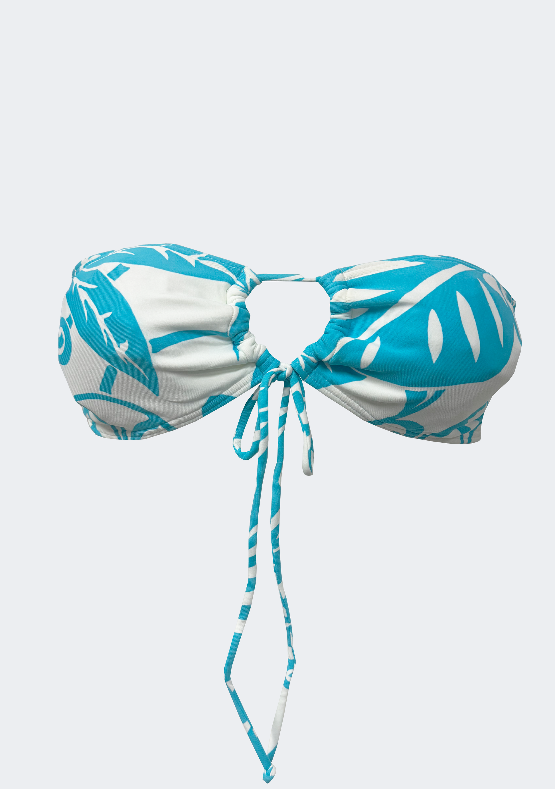 Sunseeker Women's Jungle Fever Tie Front Bandeau Bra