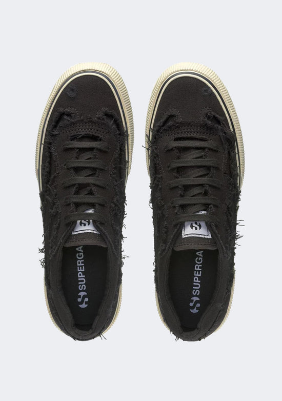 Superga 3041 Revolley Fringed Stone Washed Platform