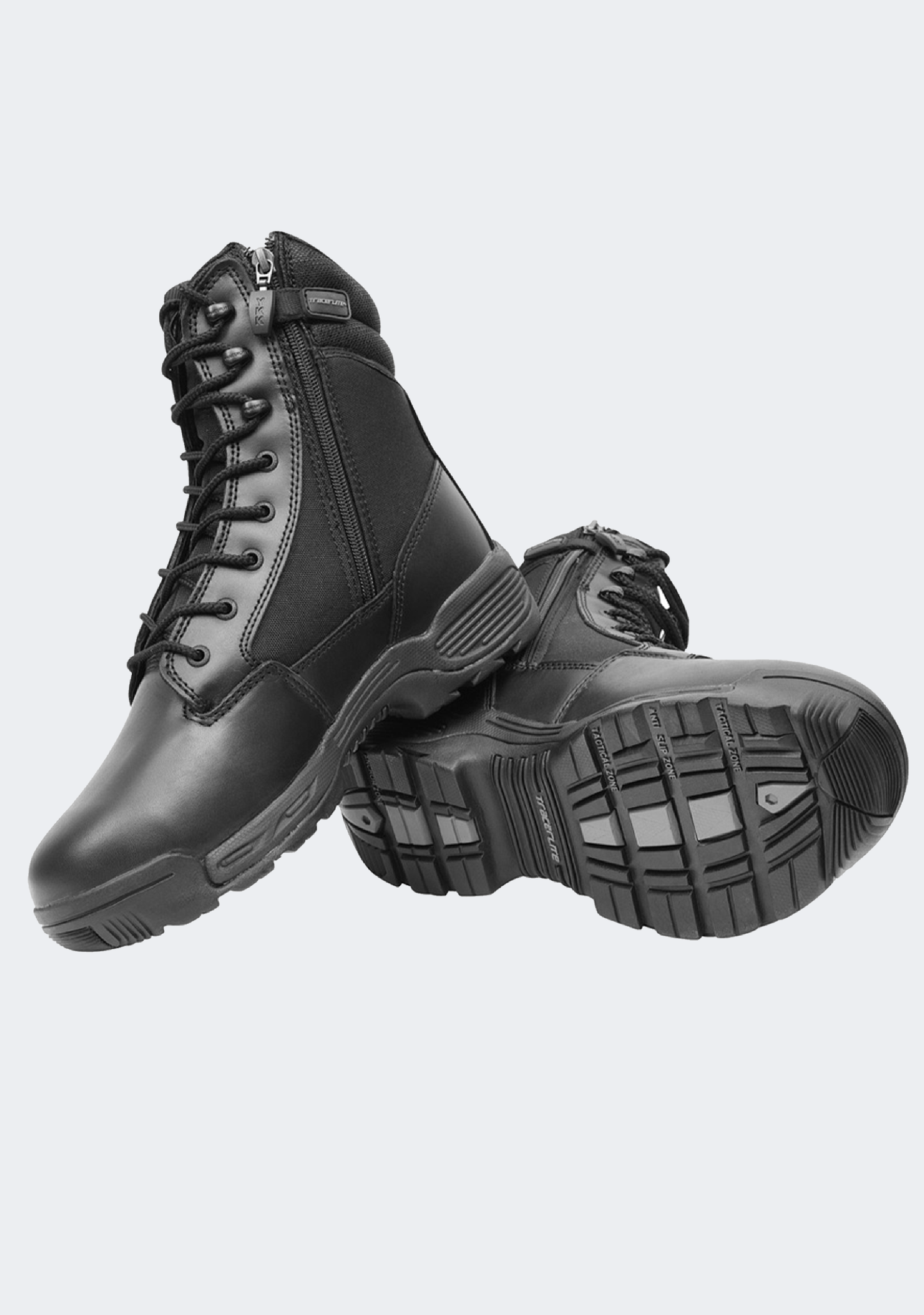Tracerlite Men’s 8 Inch Leather Cordura Side Zip Boots