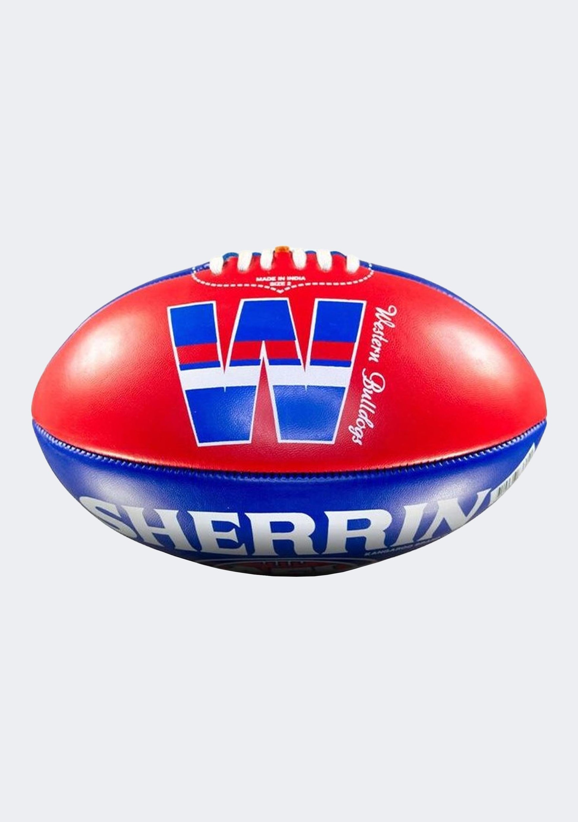 Sherrin Western Bulldogs PVC AFL Team Logo Football