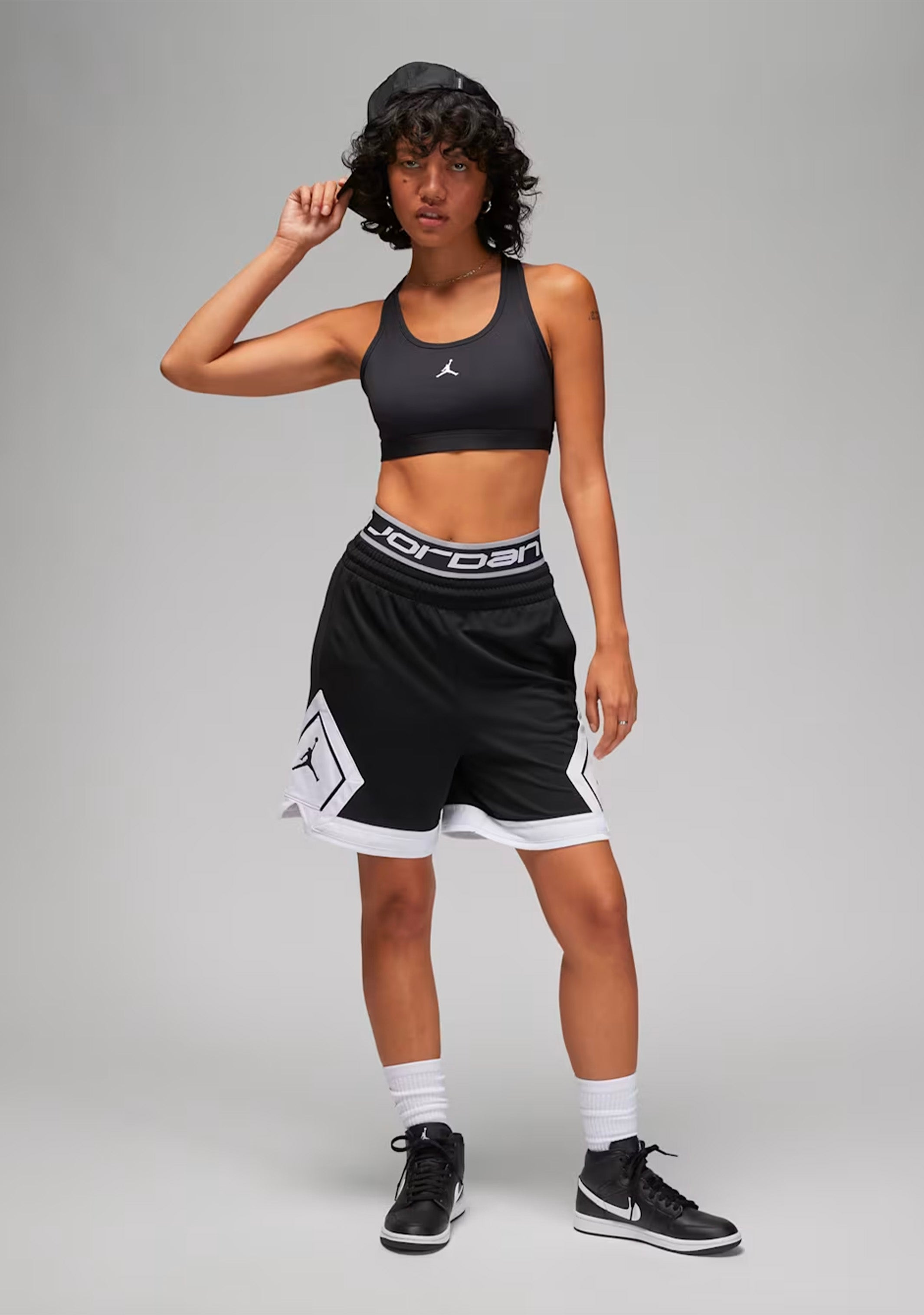 Nike Women's Air Jordan Sport Medium-Support Padded Jumpman Bra