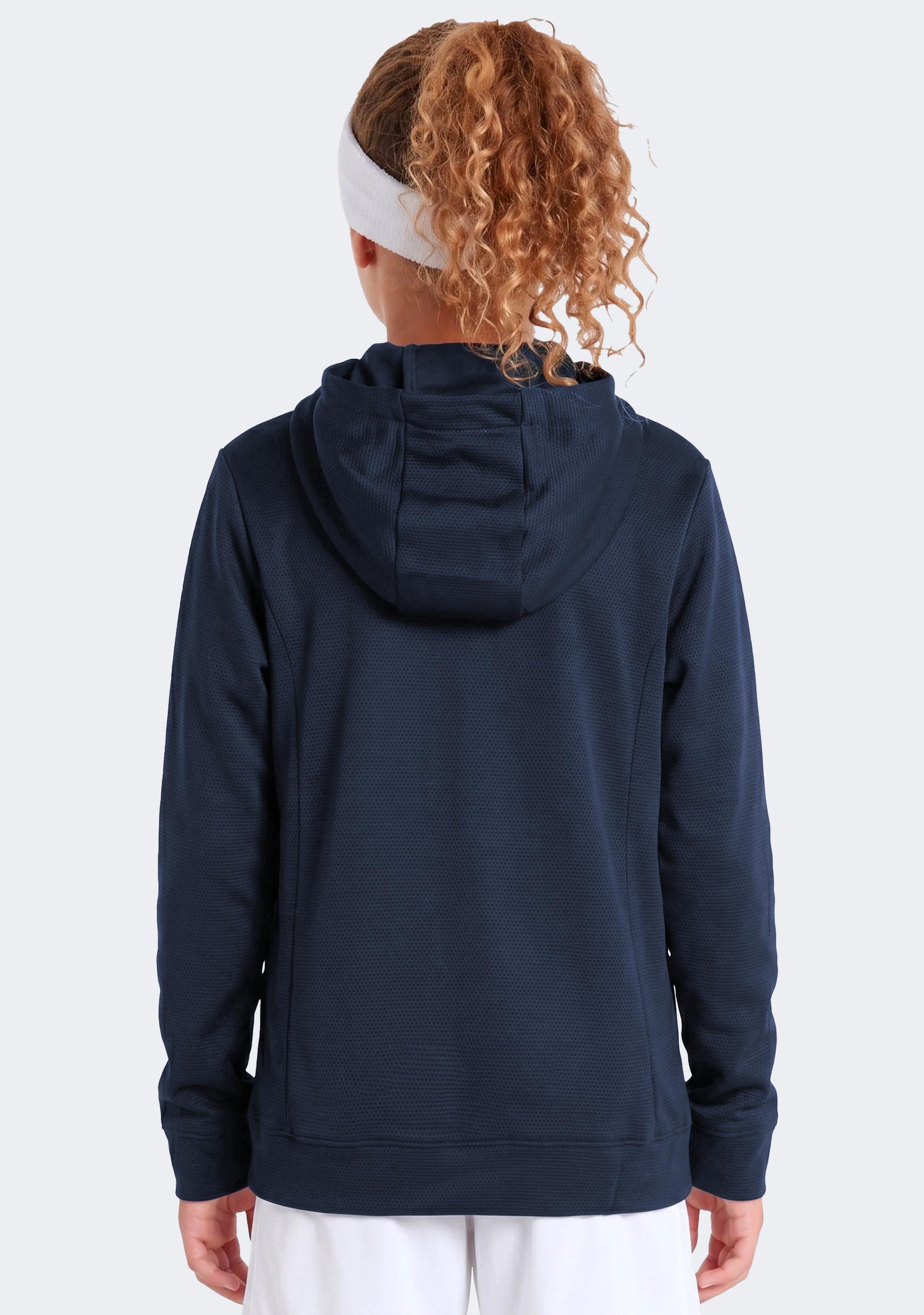 Nike Kids' Team Basketball Full Zip Stock Hoodie Navy