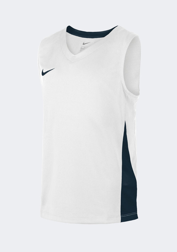 Nike Kids' Team Basketball Training Jersey - White/Navy