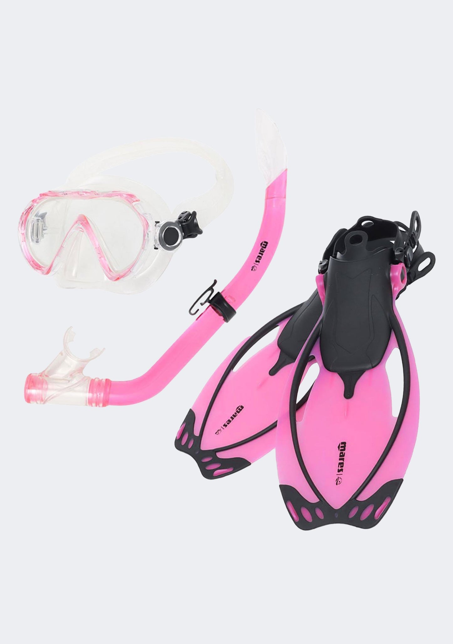 Mares Kids' Seahorse Allegra Snorkel and Fins Set Pink