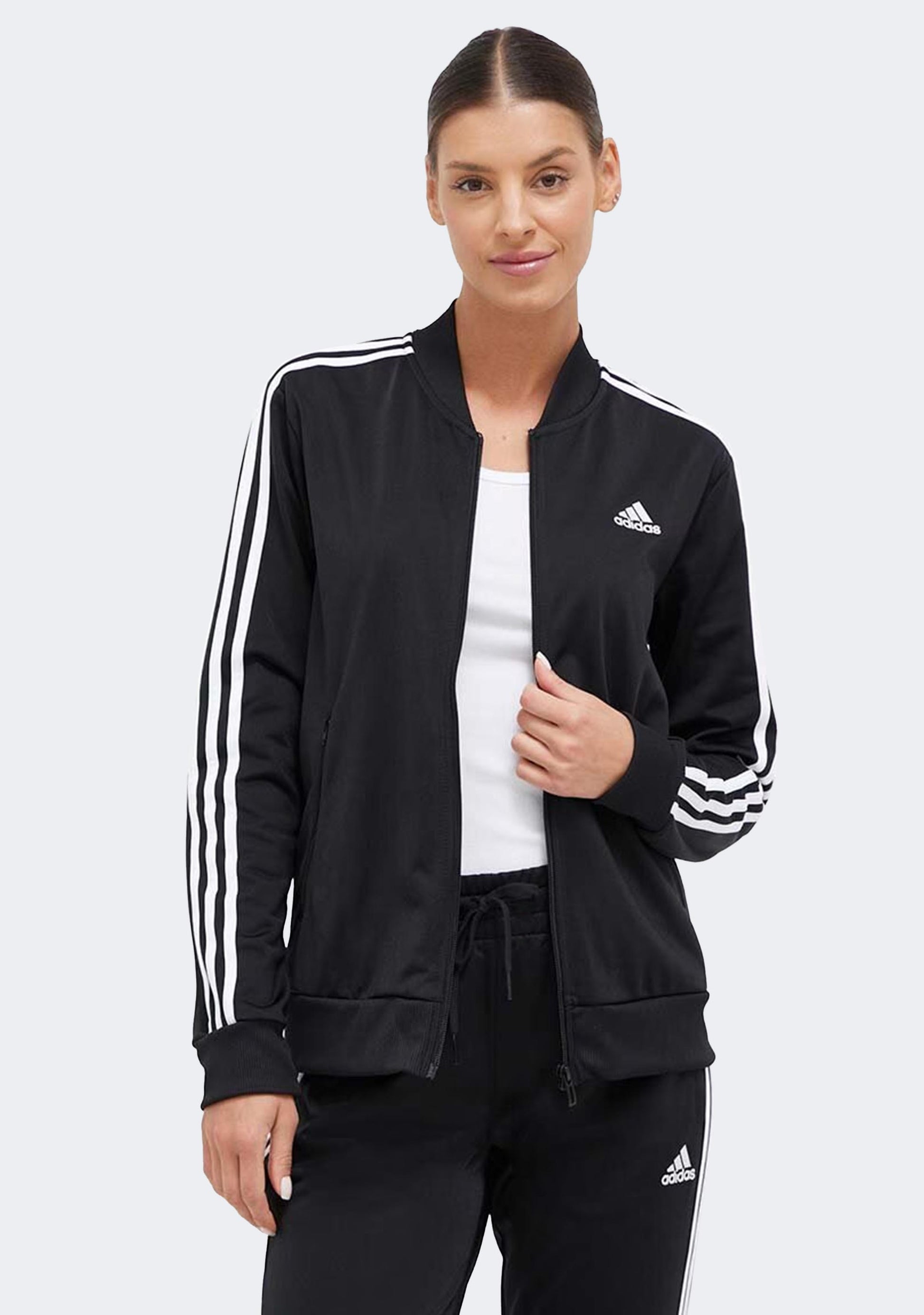 Adidas Women's Essentials 3-Stripes Tracksuit Top