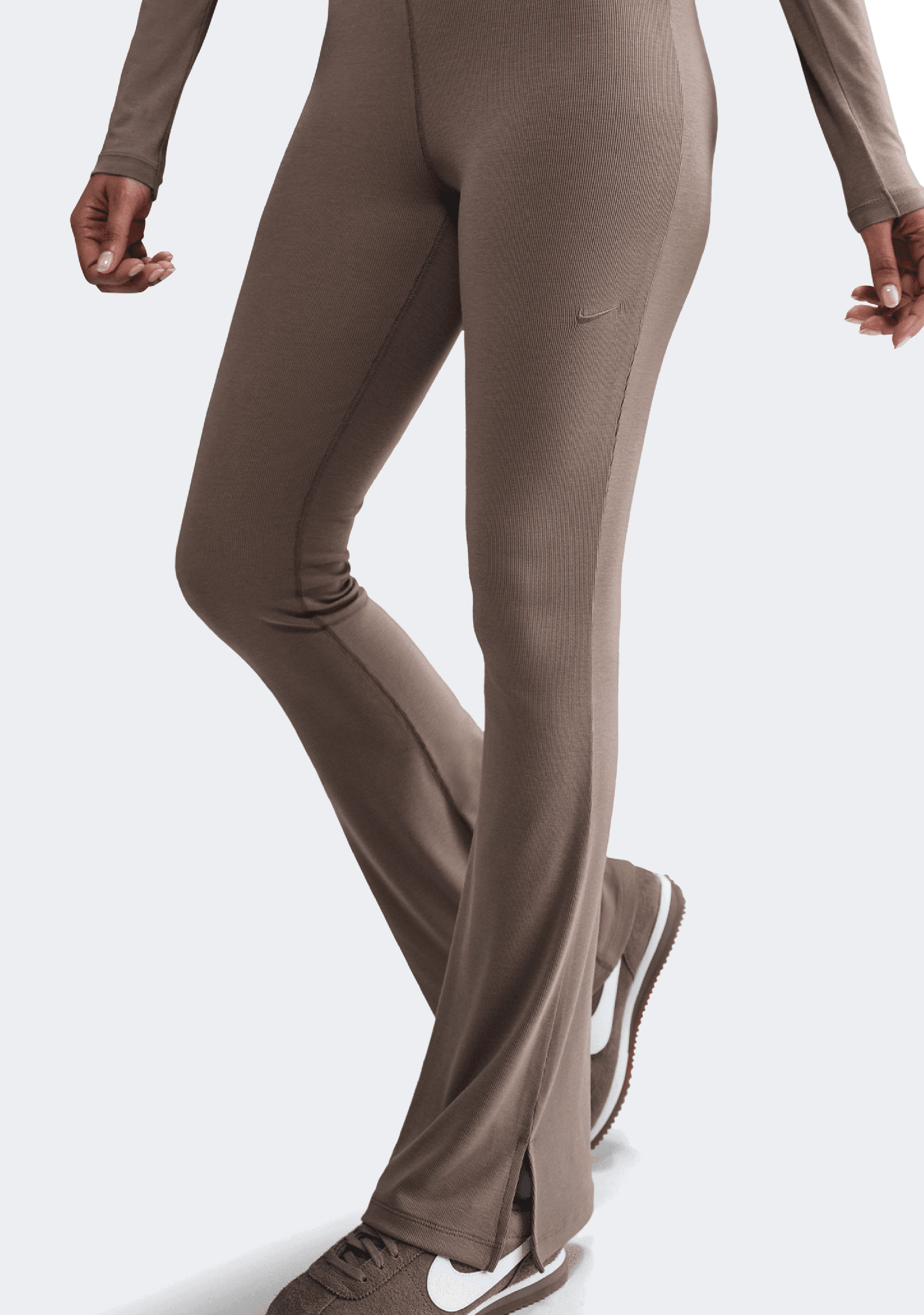 Nike Women's Tight Mini-Rib Flared Leggings