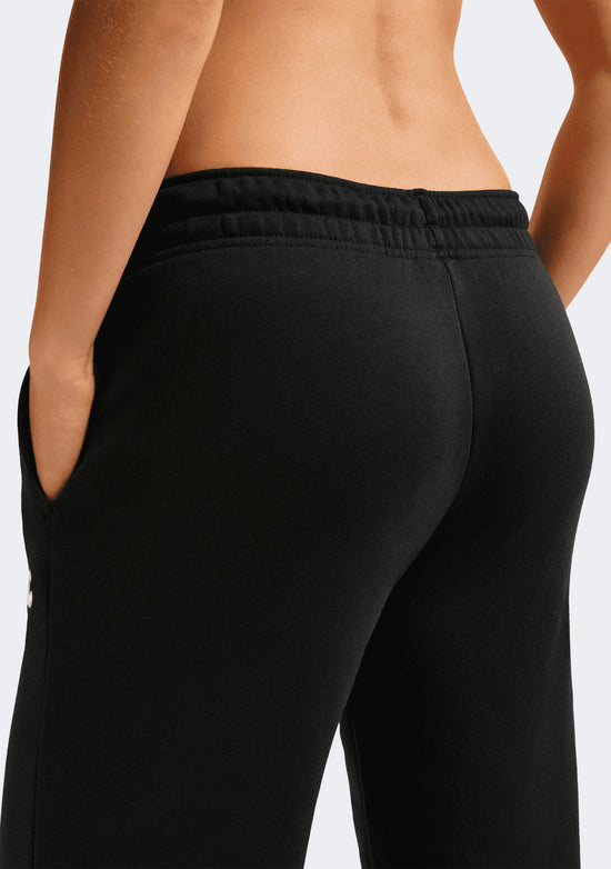Nike Women's Mid-Rise Fleece Wide-Leg Pants