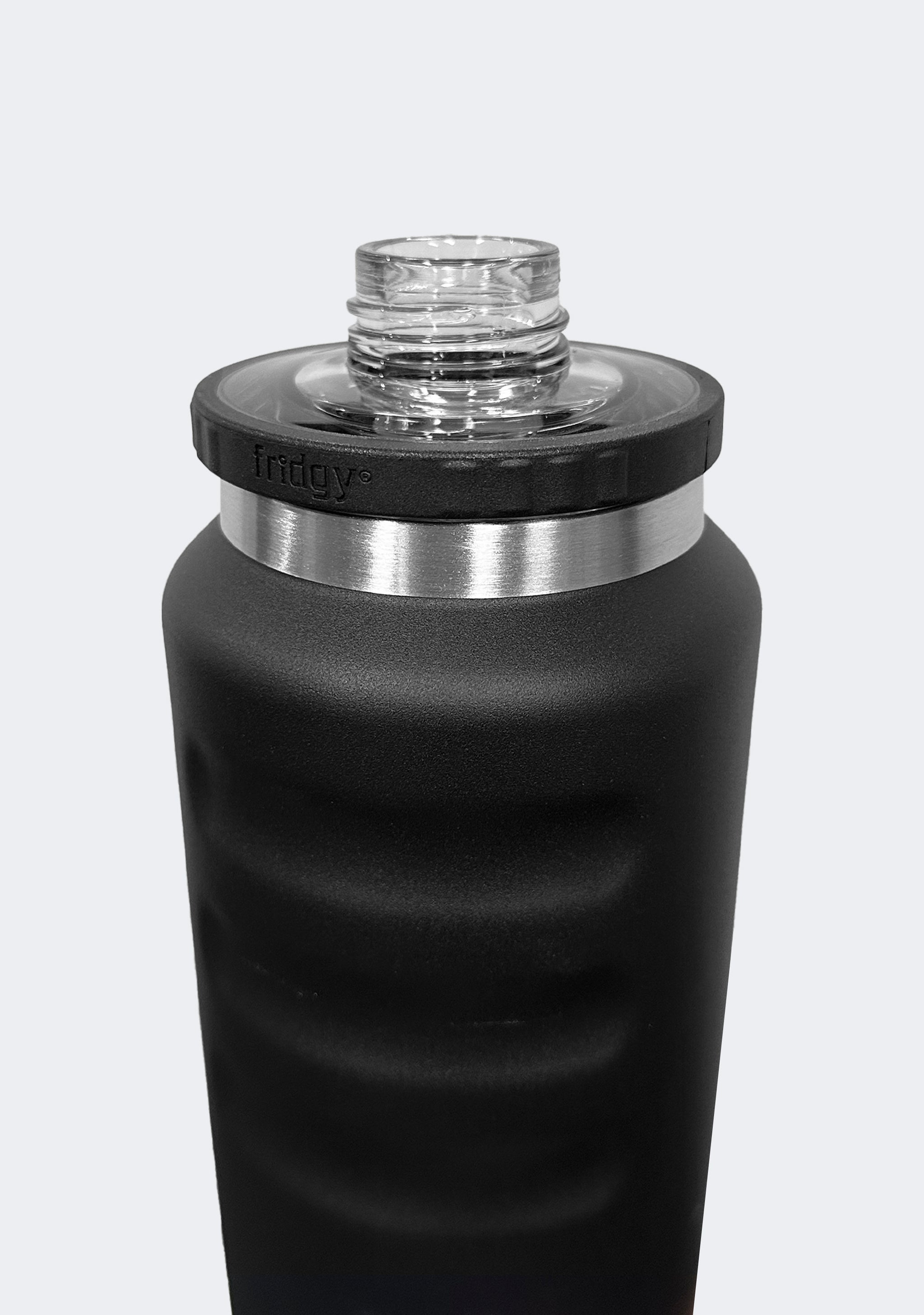 Fridgy 1080mL Grip Range Dual Lid Water Bottle Black