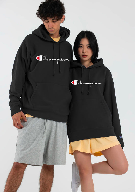 Champion Men's Reverse Weave Script Hoodie