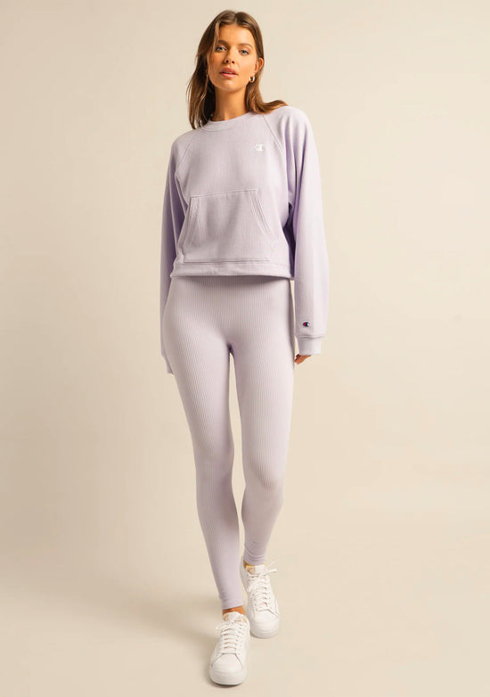 Champion Women's Lifestyle Flatback Rib Crew