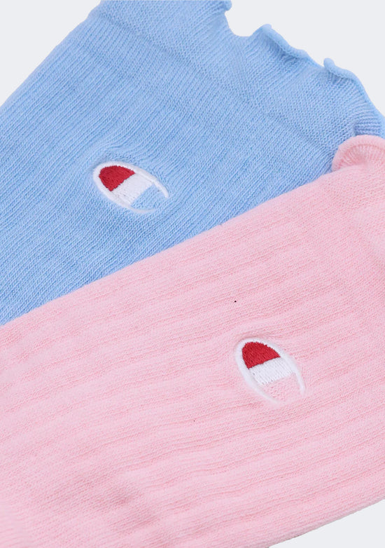 Champion Lifestyle Frill Quarter Crew Socks 2 Pack