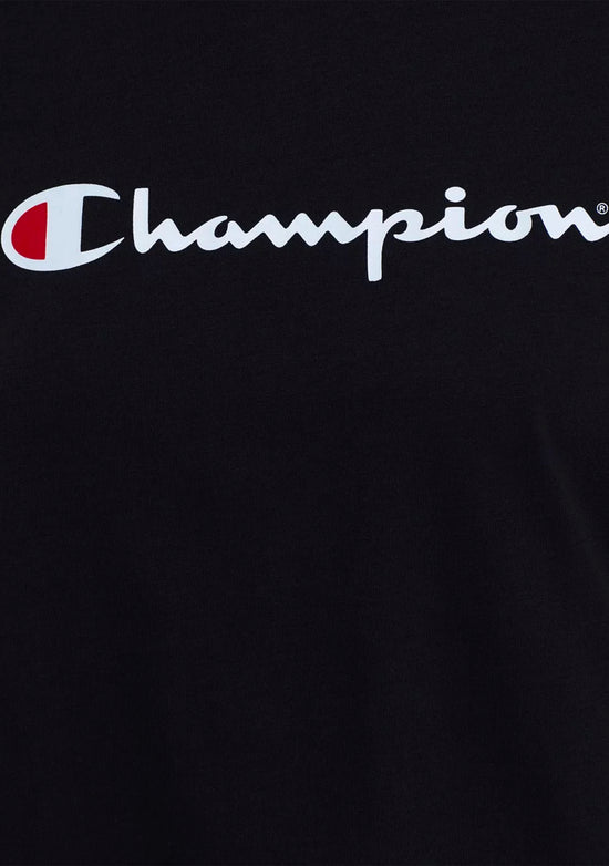 Champion Women's Script Short Sleeve Tee Black