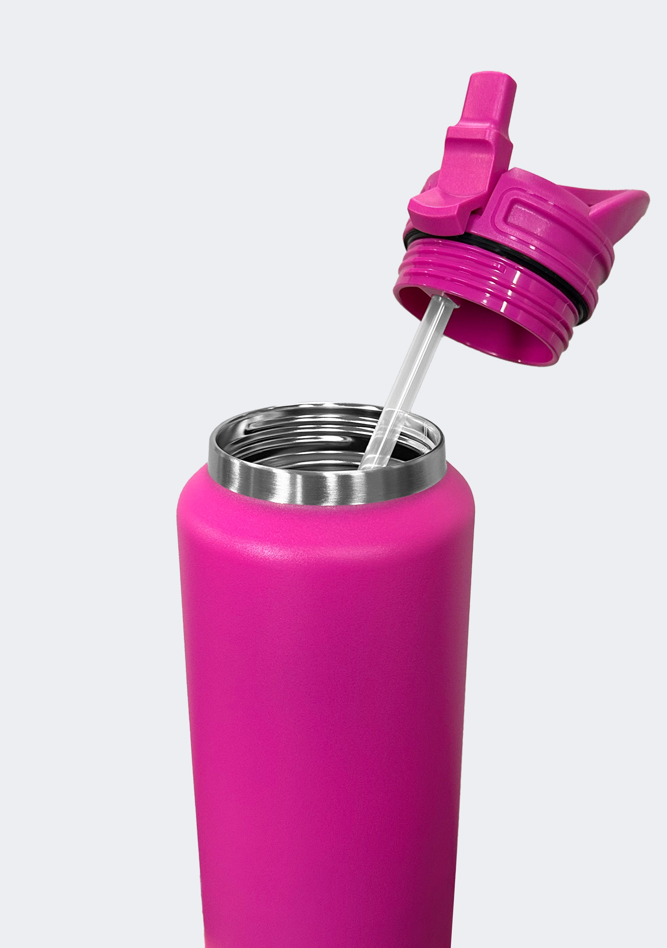 Fridgy 1080mL Grip Range Sippy Lid Water Bottle Neon Pink