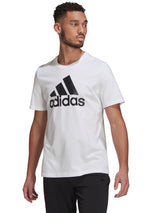 Adidas Mens Essentials Big Logo Tee White <br> GK9121