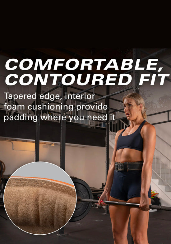 Harbinger Padded 6-inch Leather Weightlifting Belt