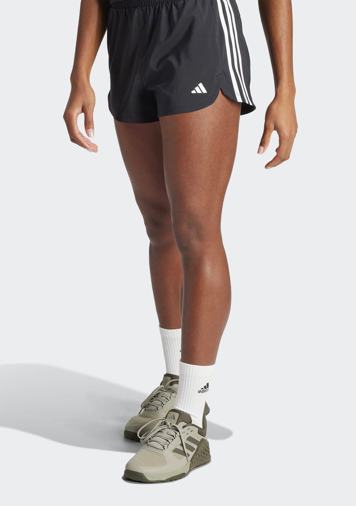 Adidas Women's Pacer Training 3-Stripes Woven High-Rise Shorts