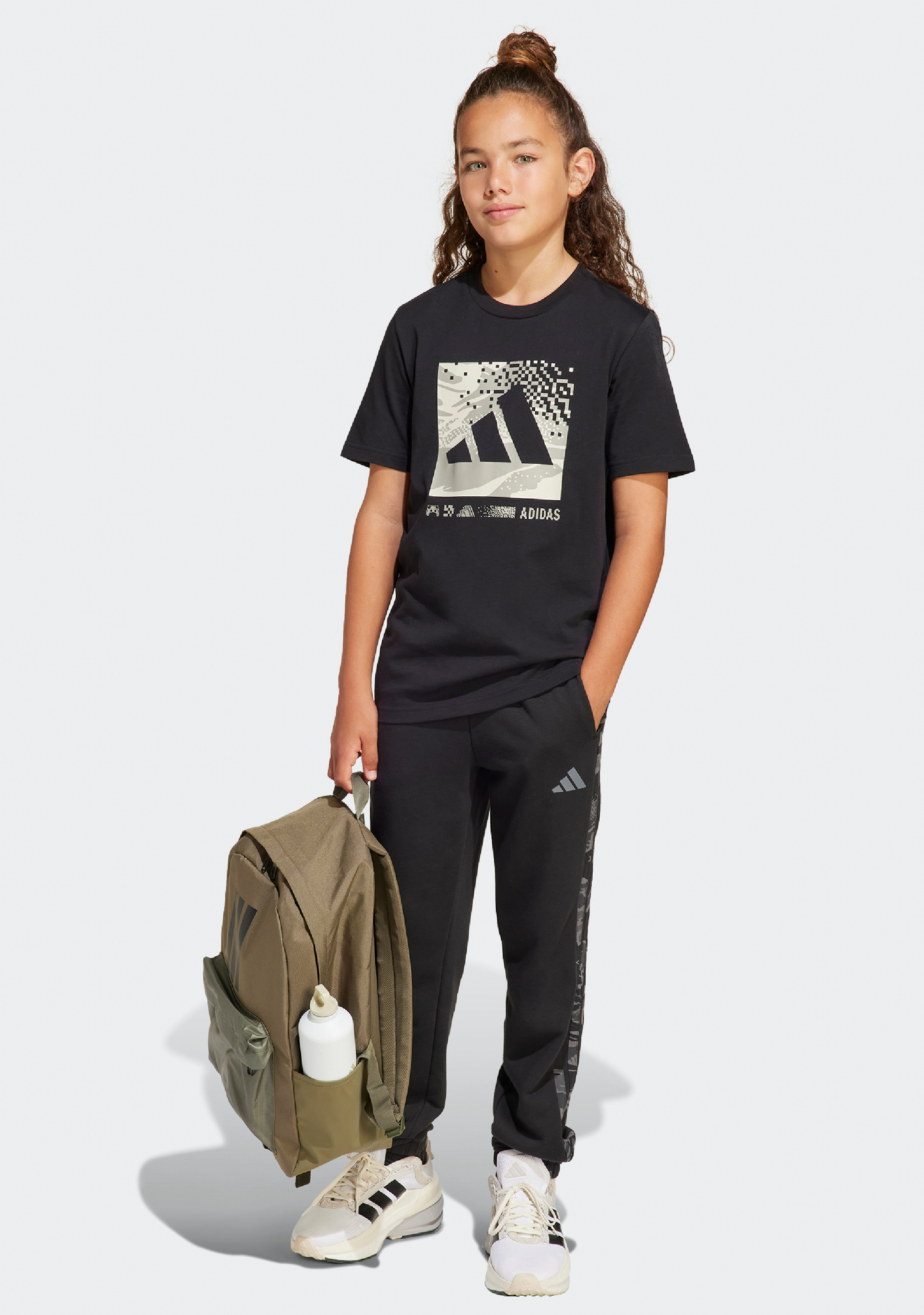 Adidas Kids' Camo Logo Tee