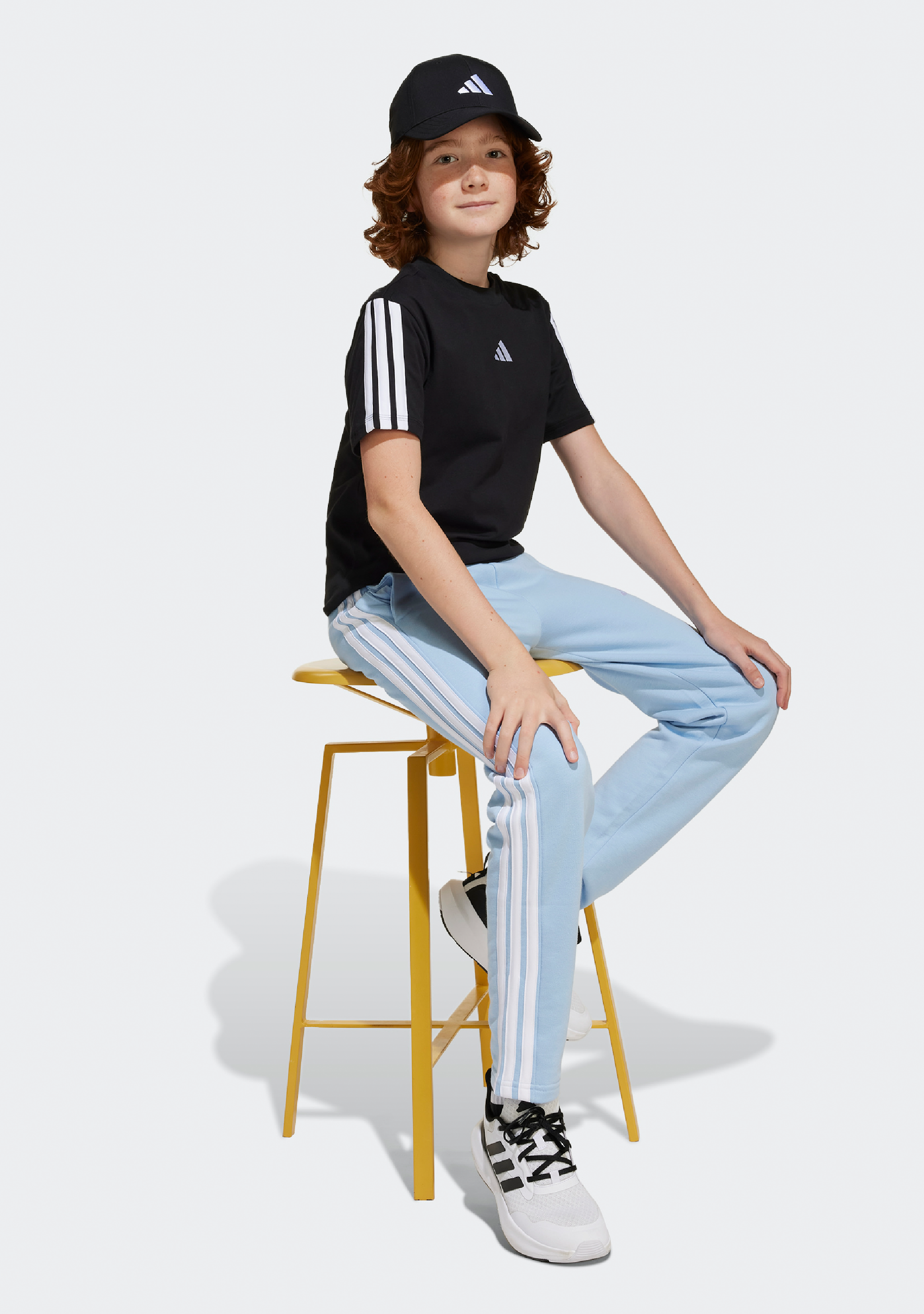 Adidas Kids' 3 Stripe Essentials Tee