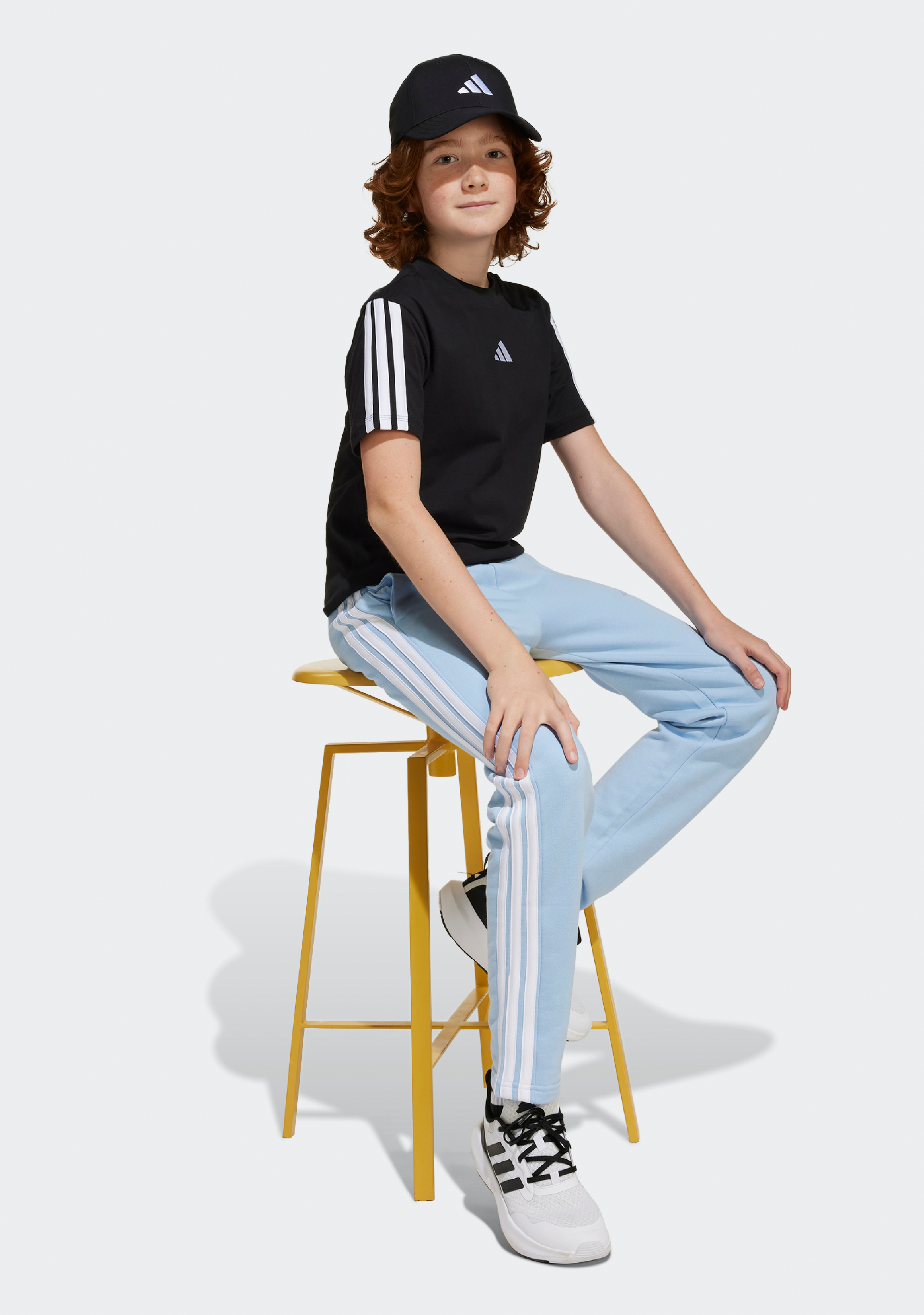 Adidas Kids' 3 Stripe Essentials Tee