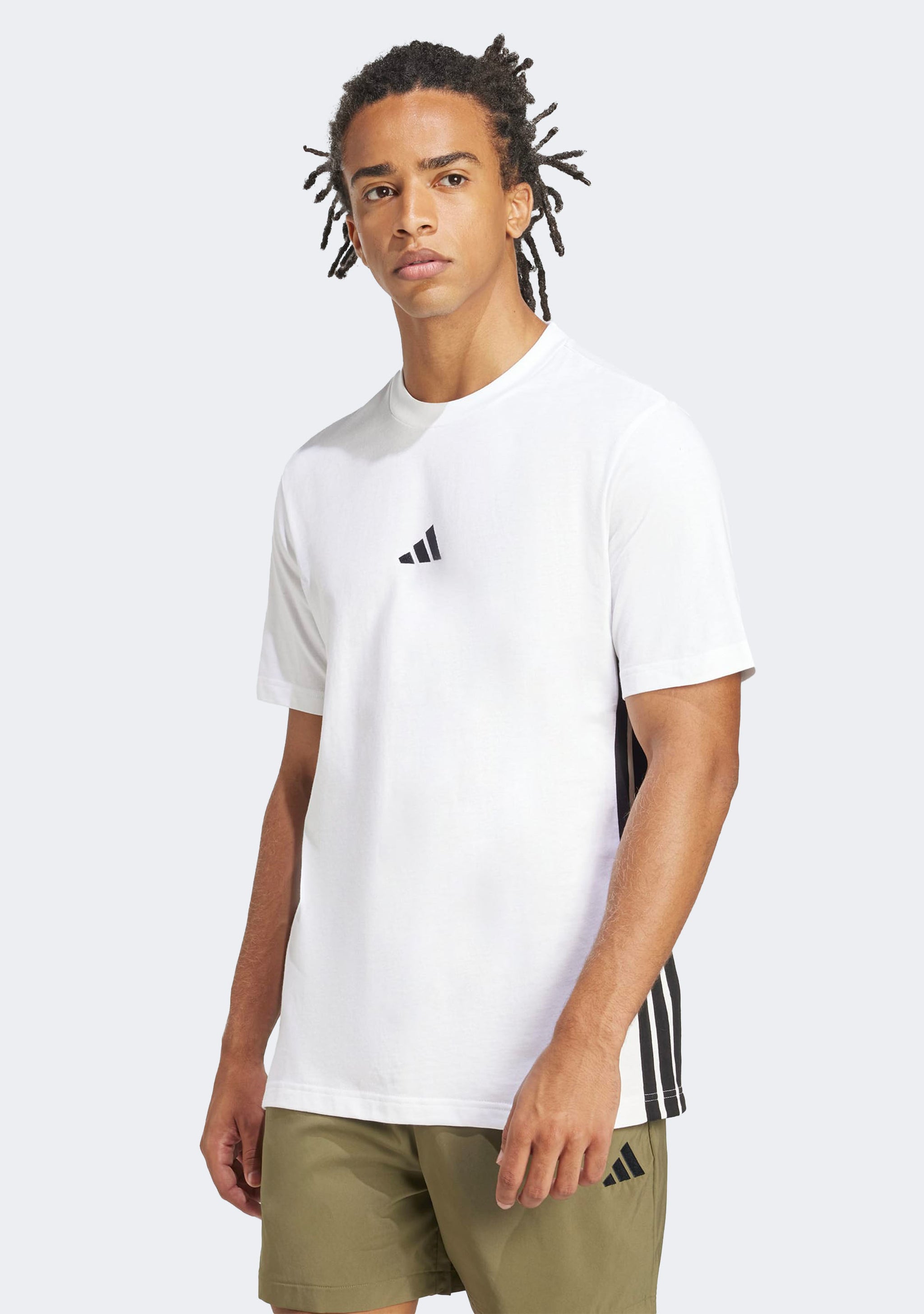 Adidas Men's Essentials 3-Stripes Single Jersey Tee