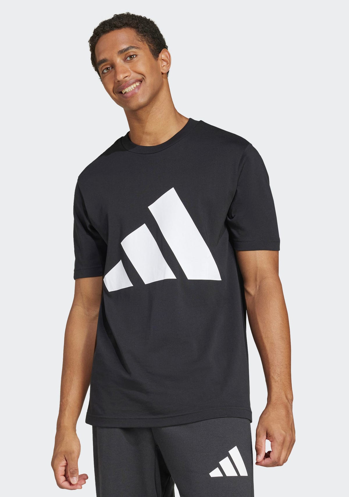 Adidas Men's Essentials Big Logo Tee Black/White