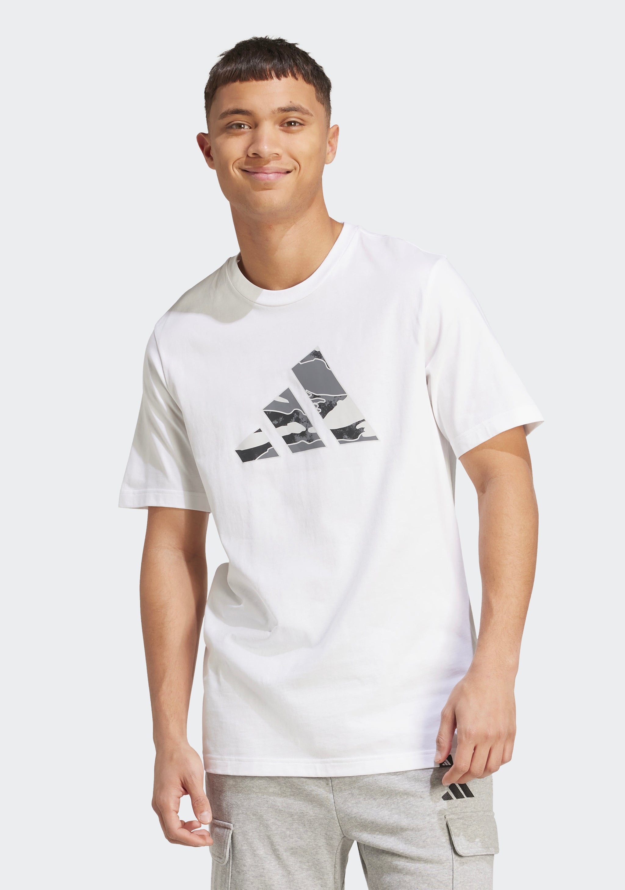 Adidas Men's Camo Logo Graphic Tee