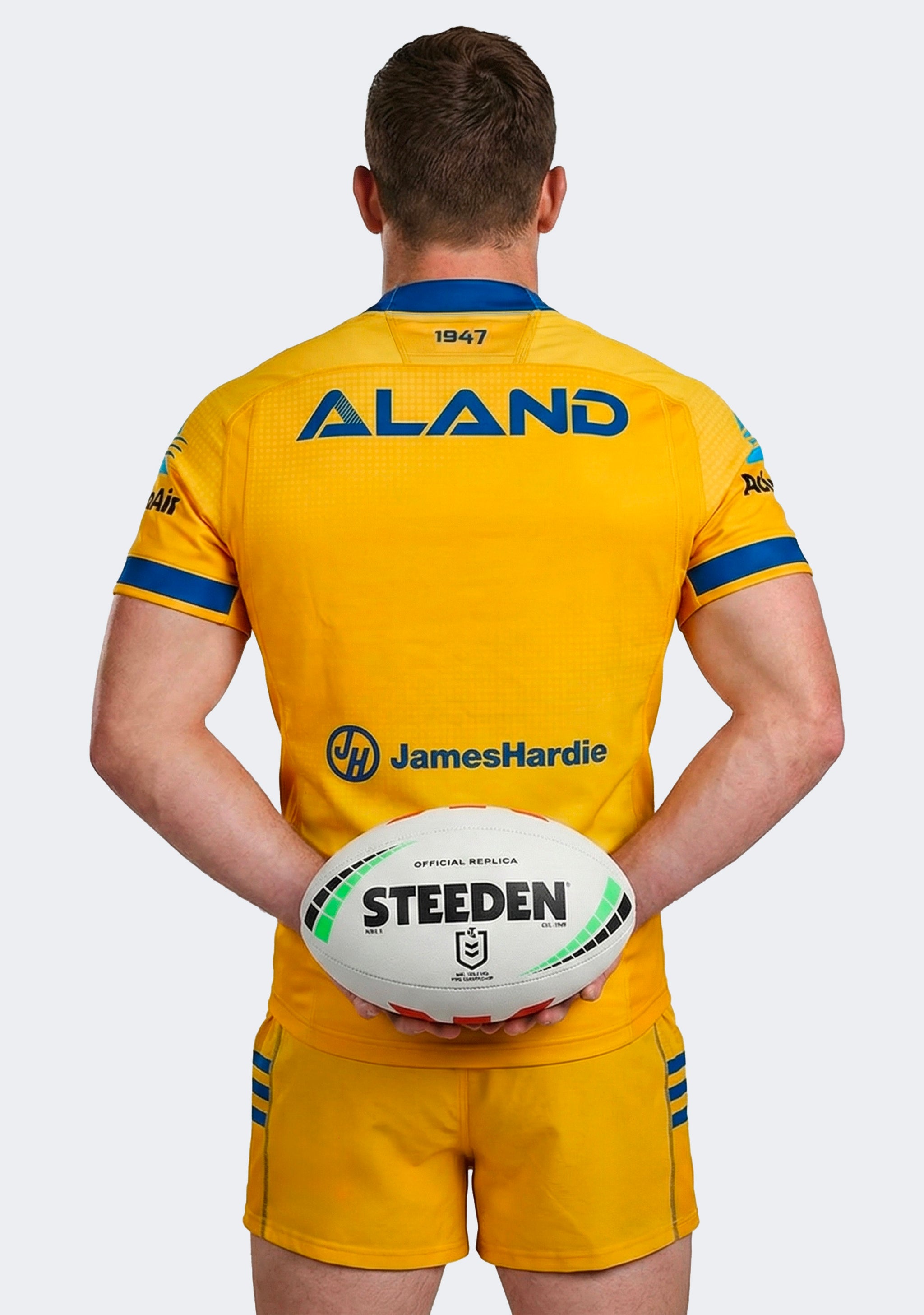 Macron Men's Parramatta Eels 2025 Replica Away Shirt