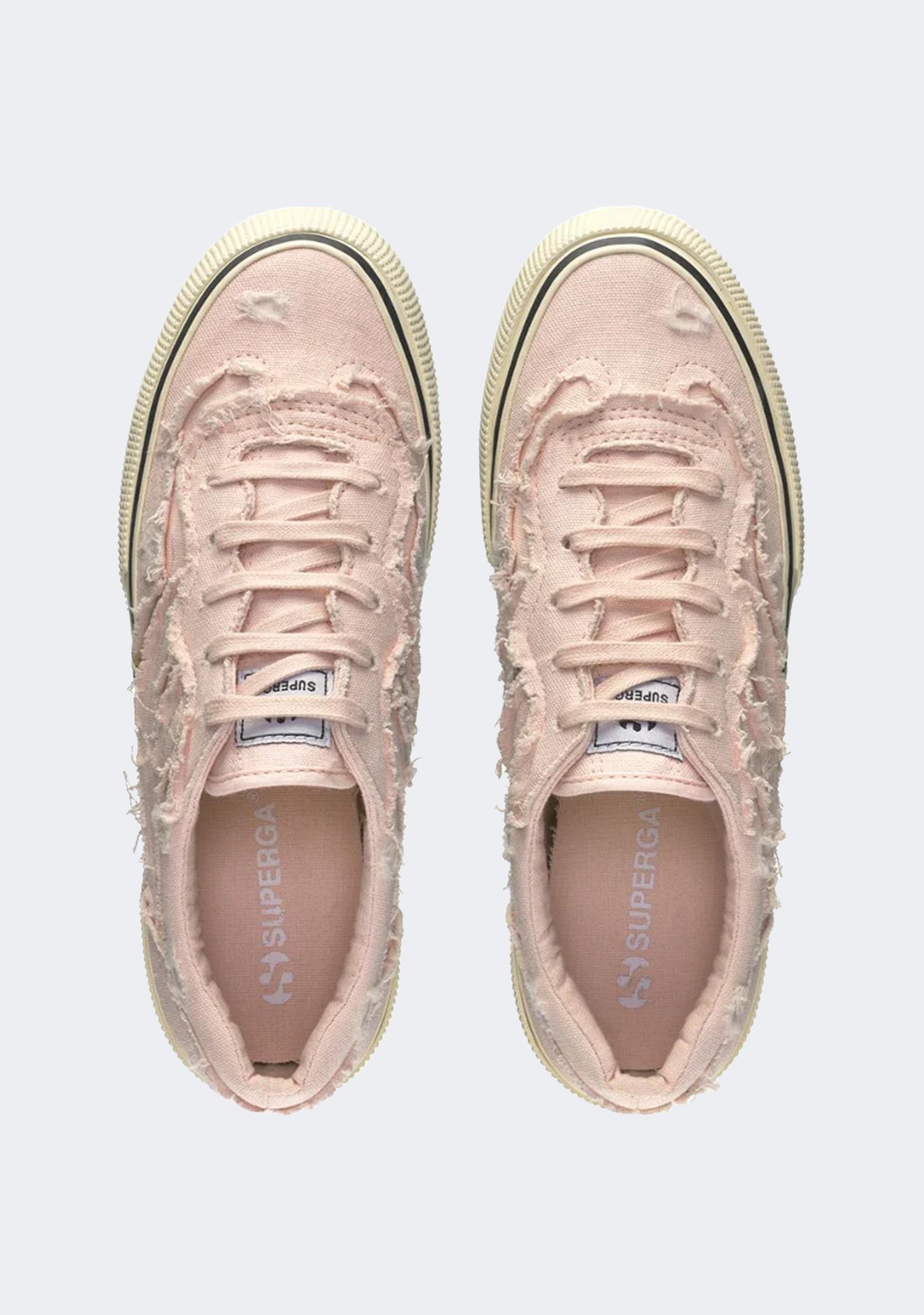 Superga 3041 Revolley Fringed Stone Washed Platform