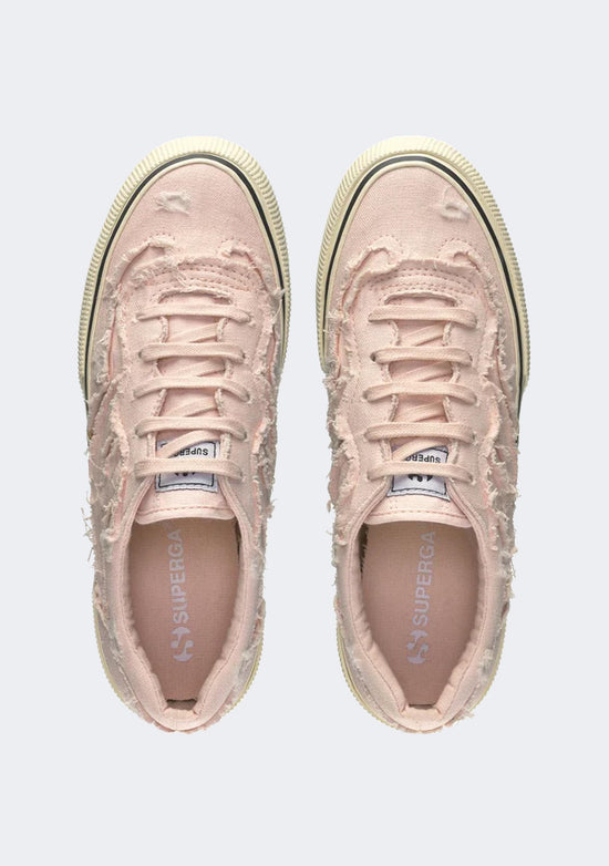 Superga 3041 Revolley Fringed Stone Washed Platform