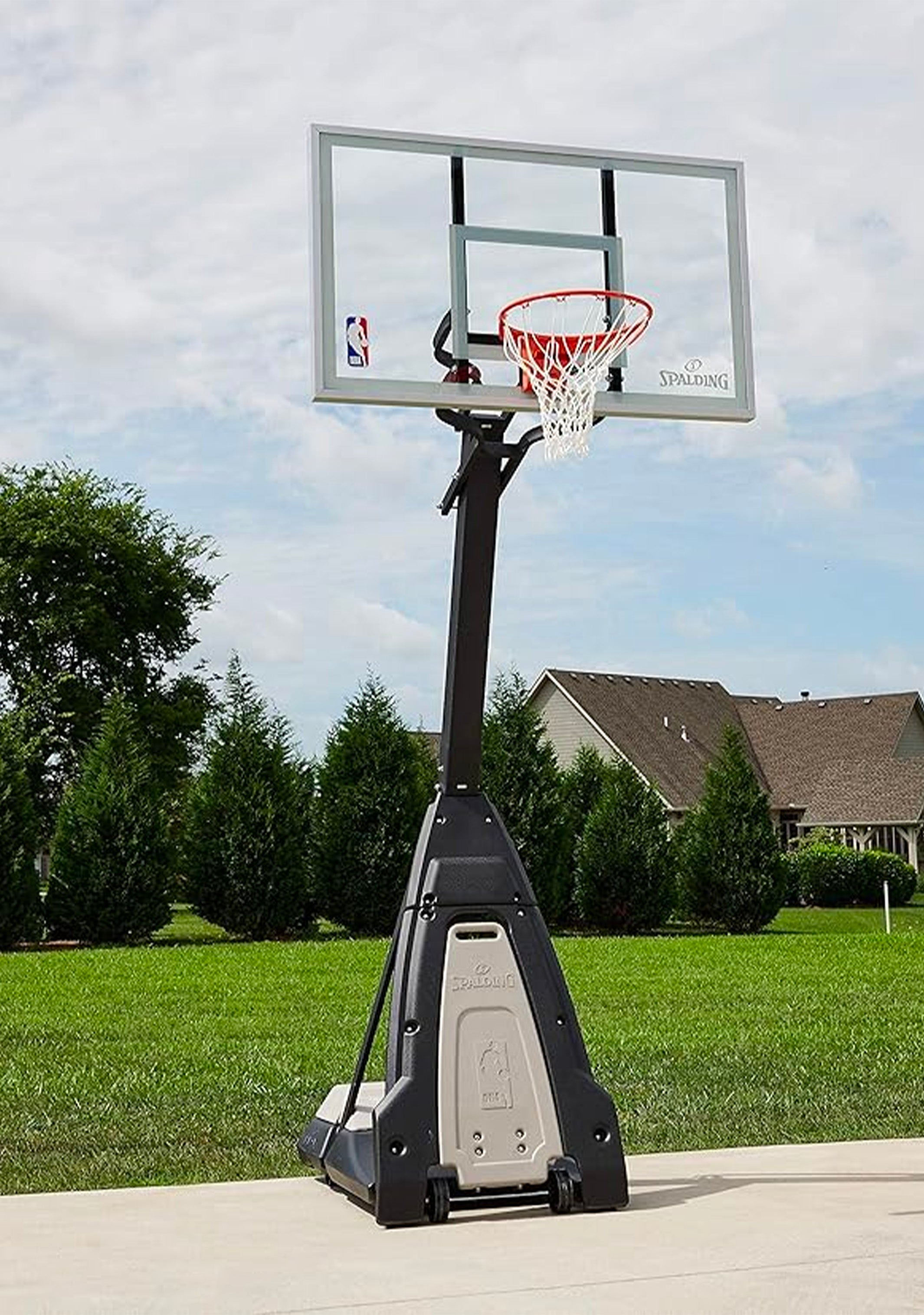 Spalding 60 inch Beast Portable Basketball System (U-Turn)