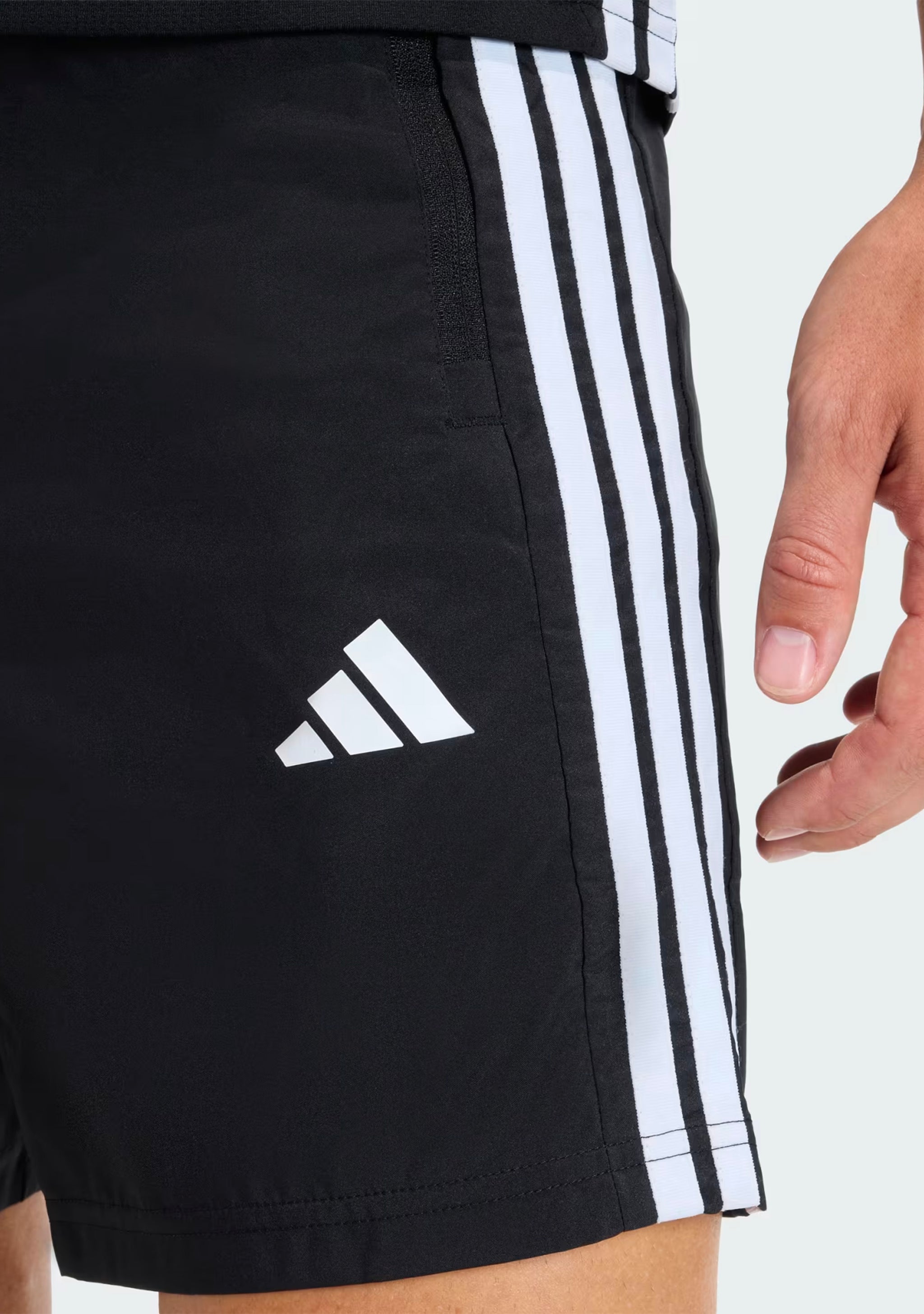 Adidas Men's Workout Essentials Base 3 Stripes Woven Short