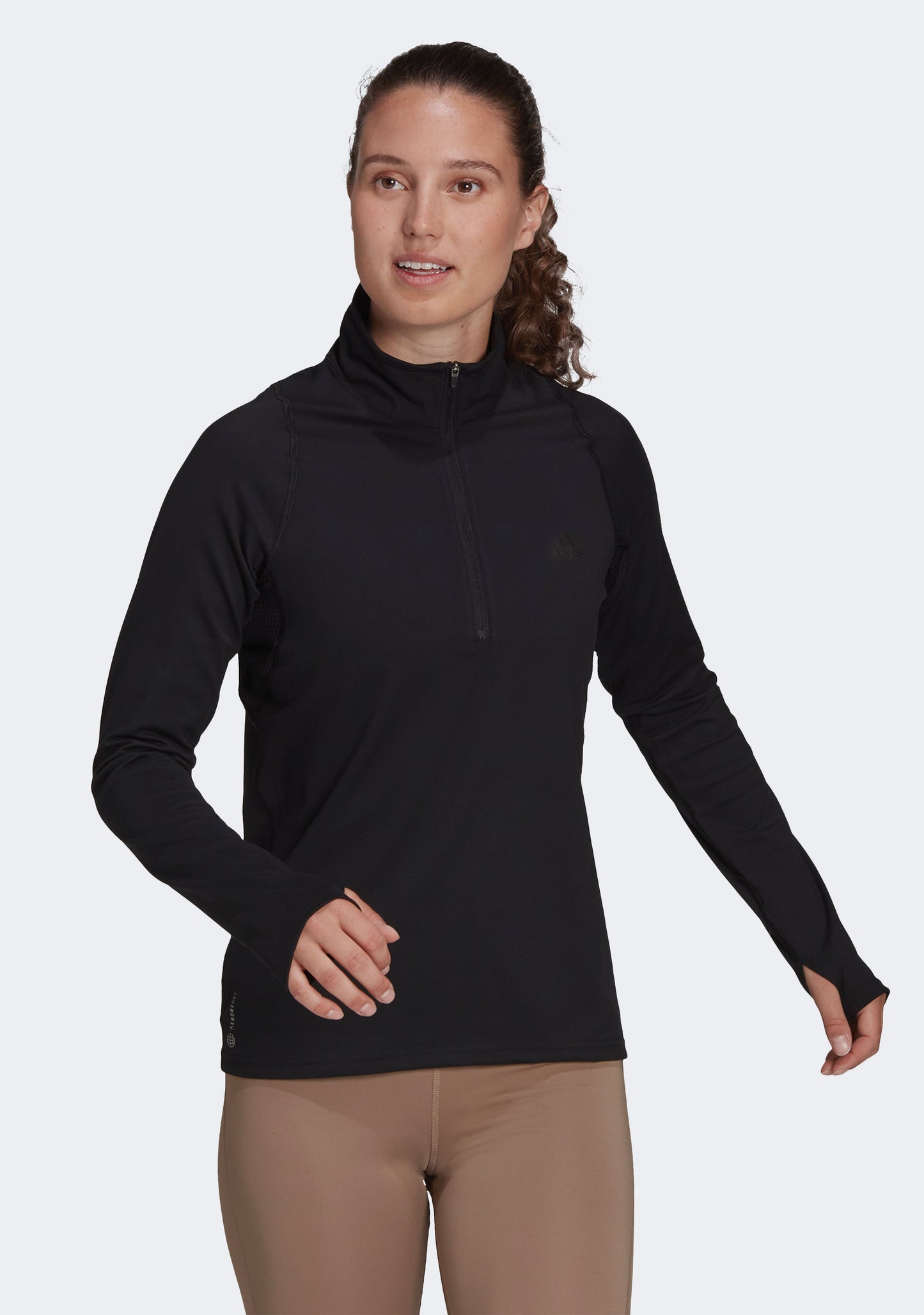 Adidas Women’s Run Fast Half-Zip Long Sleeve Sweatshirt