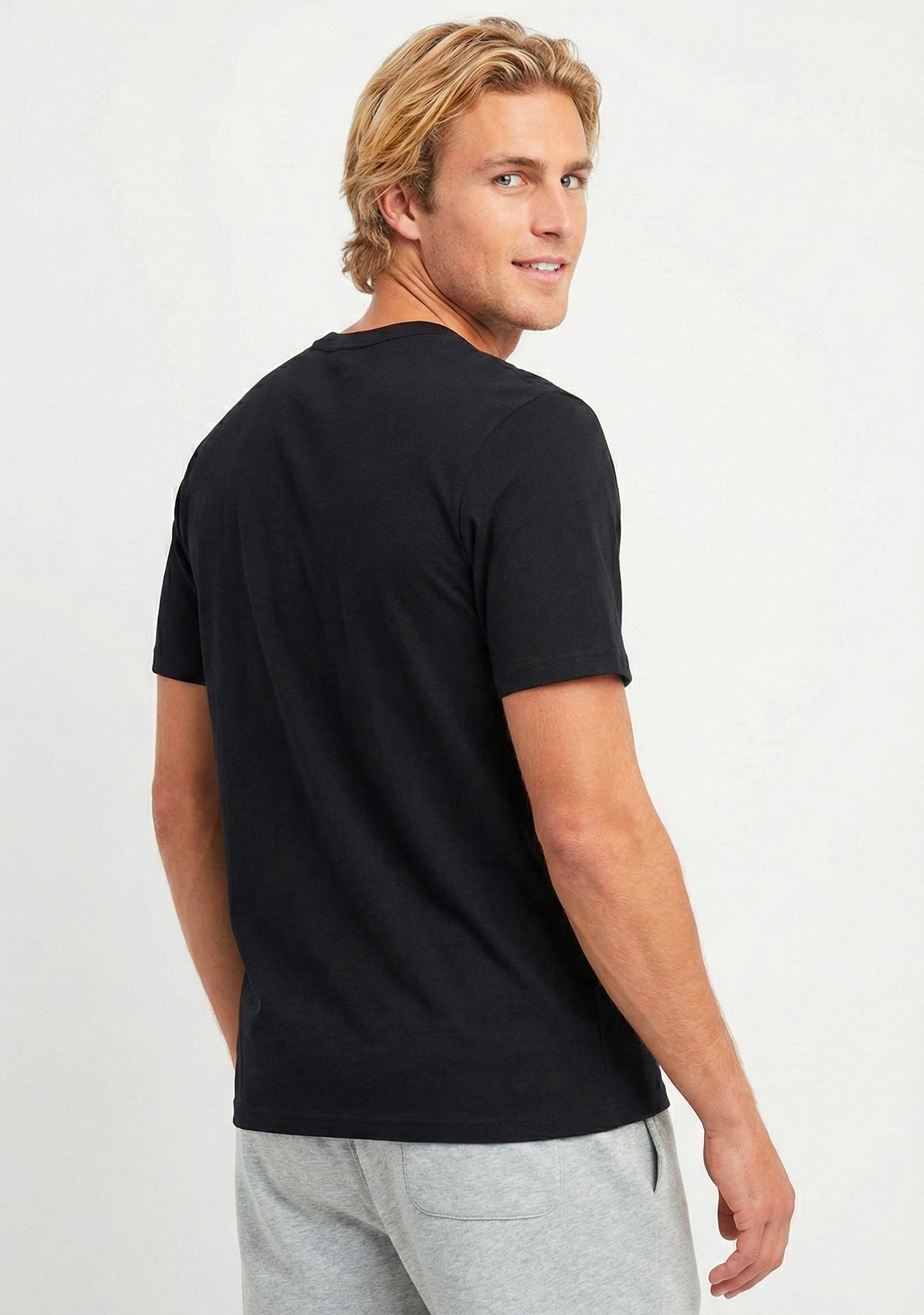 Champion Men's Script Logo Short Sleeve Tee Black