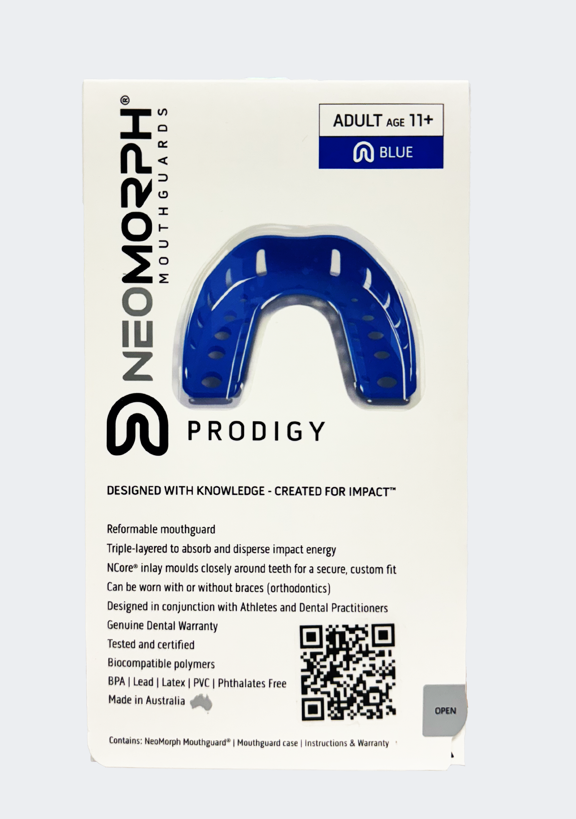 NeoMorph Prodigy Mouthguard Blue