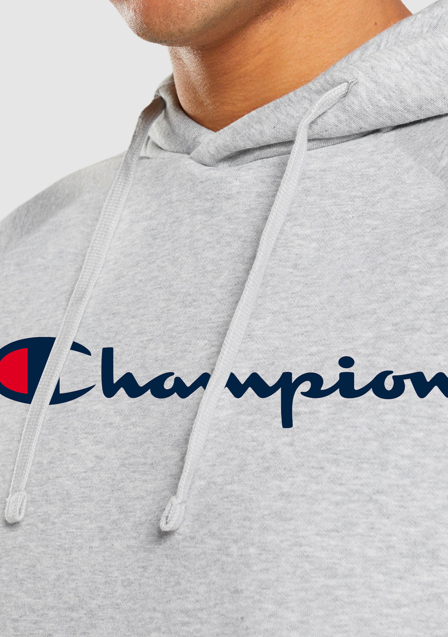 Champion Men’s Script Hoodie Grey