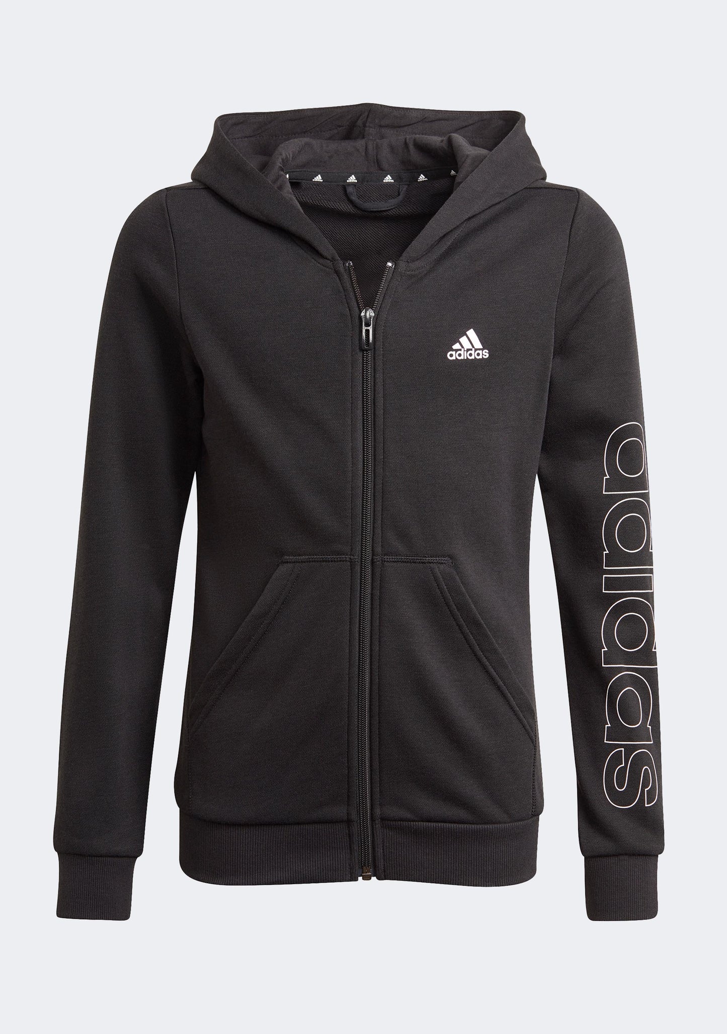 Adidas Girls' Linear Full Zip Hoodie
