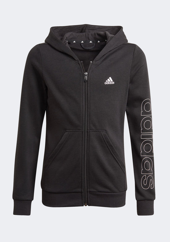 Adidas Girls' Linear Full Zip Hoodie