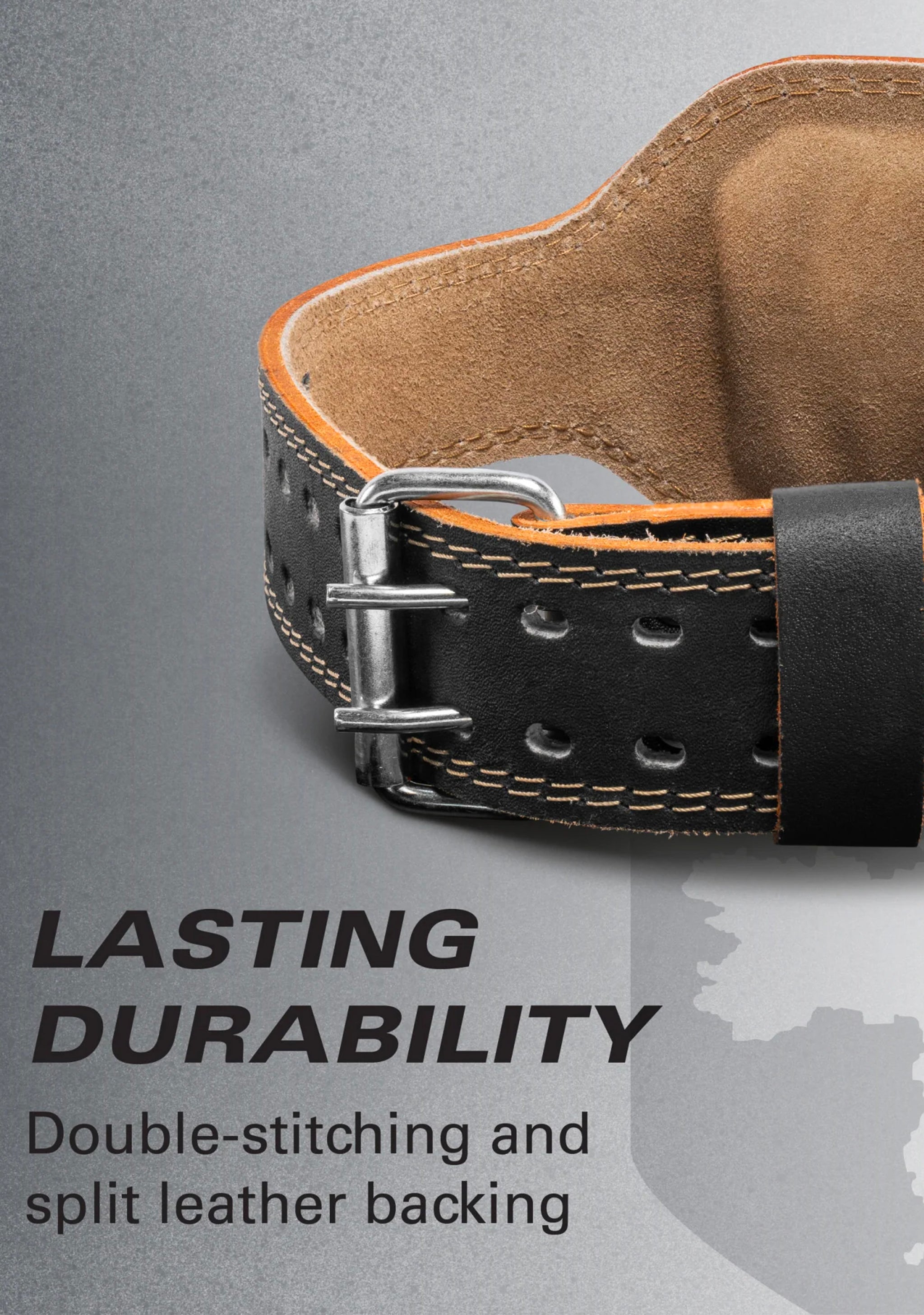 Harbinger Padded 6-inch Leather Weightlifting Belt