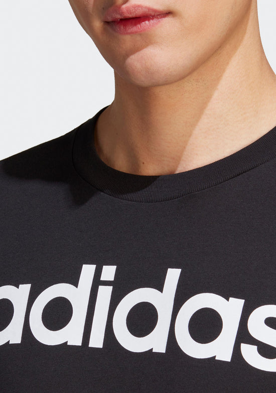 Adidas Men’s Essentials Single Jersey Linear Embroidered Logo Tee