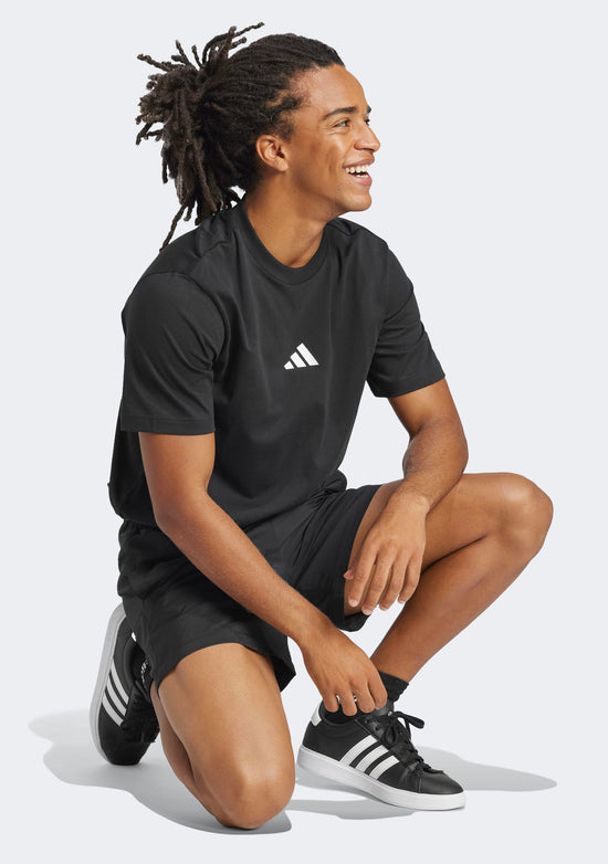 Adidas Men's Essentials Small Logo Single Jersey Tee